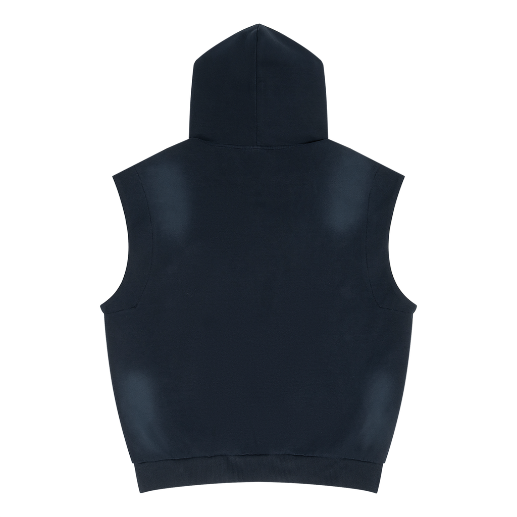 Vintage Graffiti Sun Fade Sleeveless Hoodie