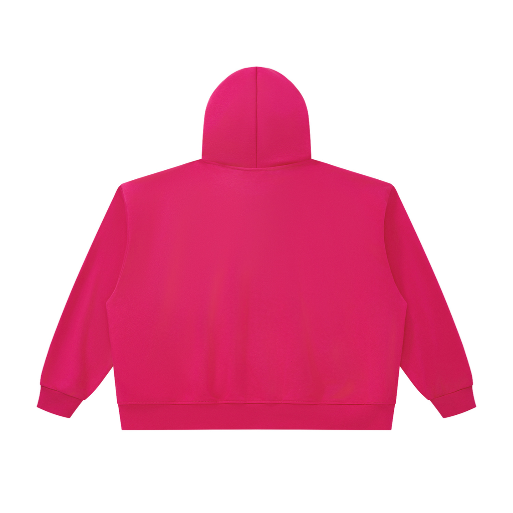 Unisex Oversized Chunky-Zip Boxy Hoodie