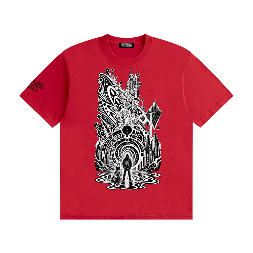 Unisex Multiversal Fractures Seamless Cotton T