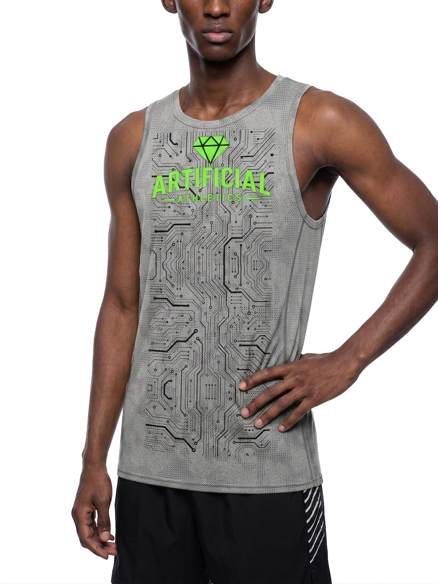 Men's Jacquard Performance Tank Top