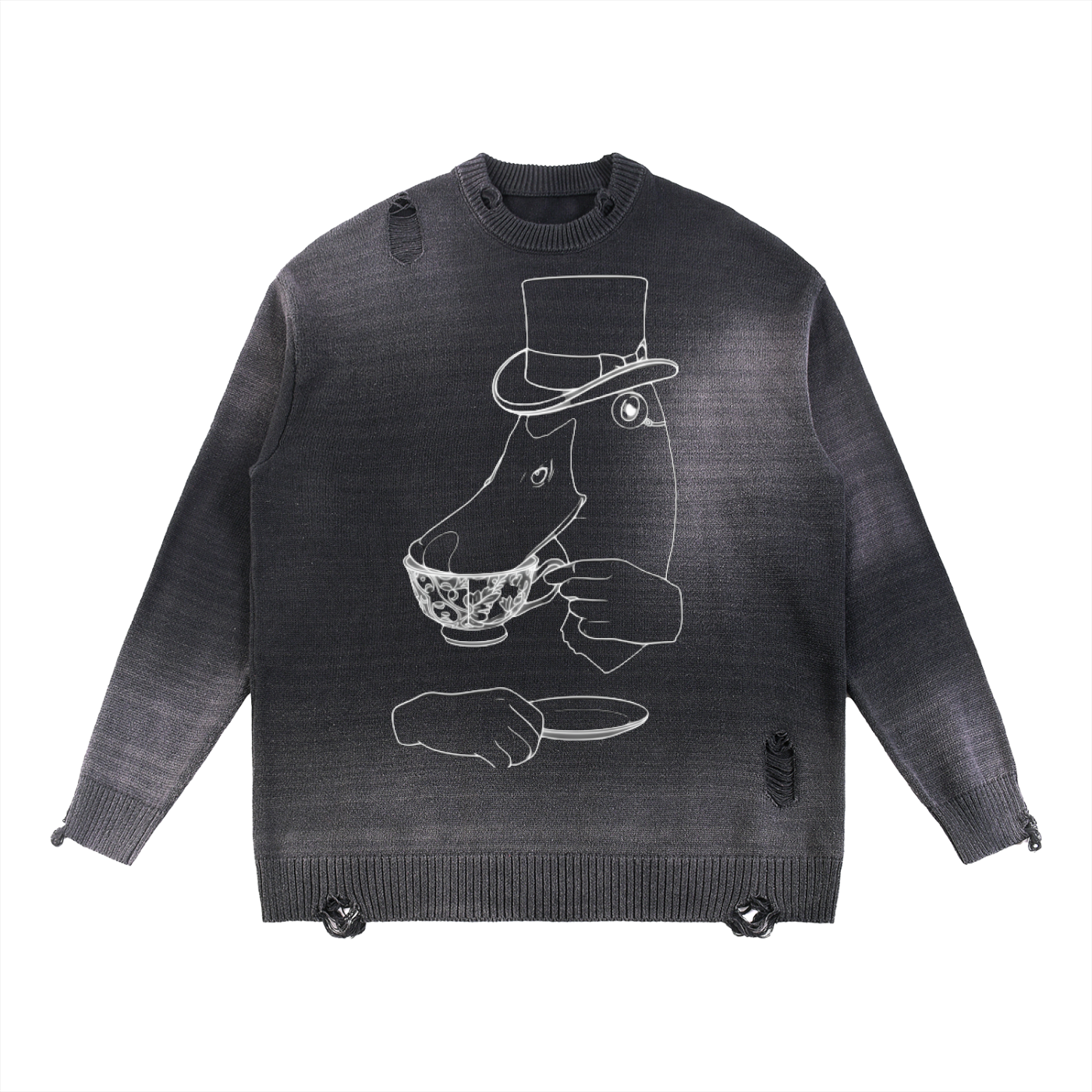 Proper Fowl Ripped Crewneck