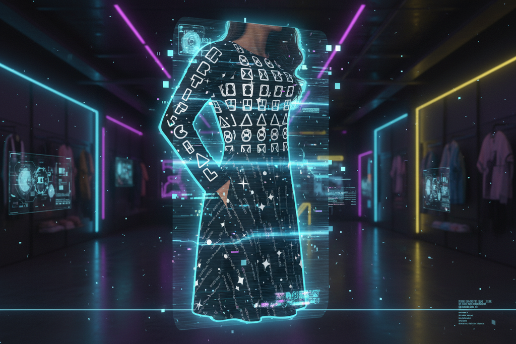 All-over print long sleeve midi dress