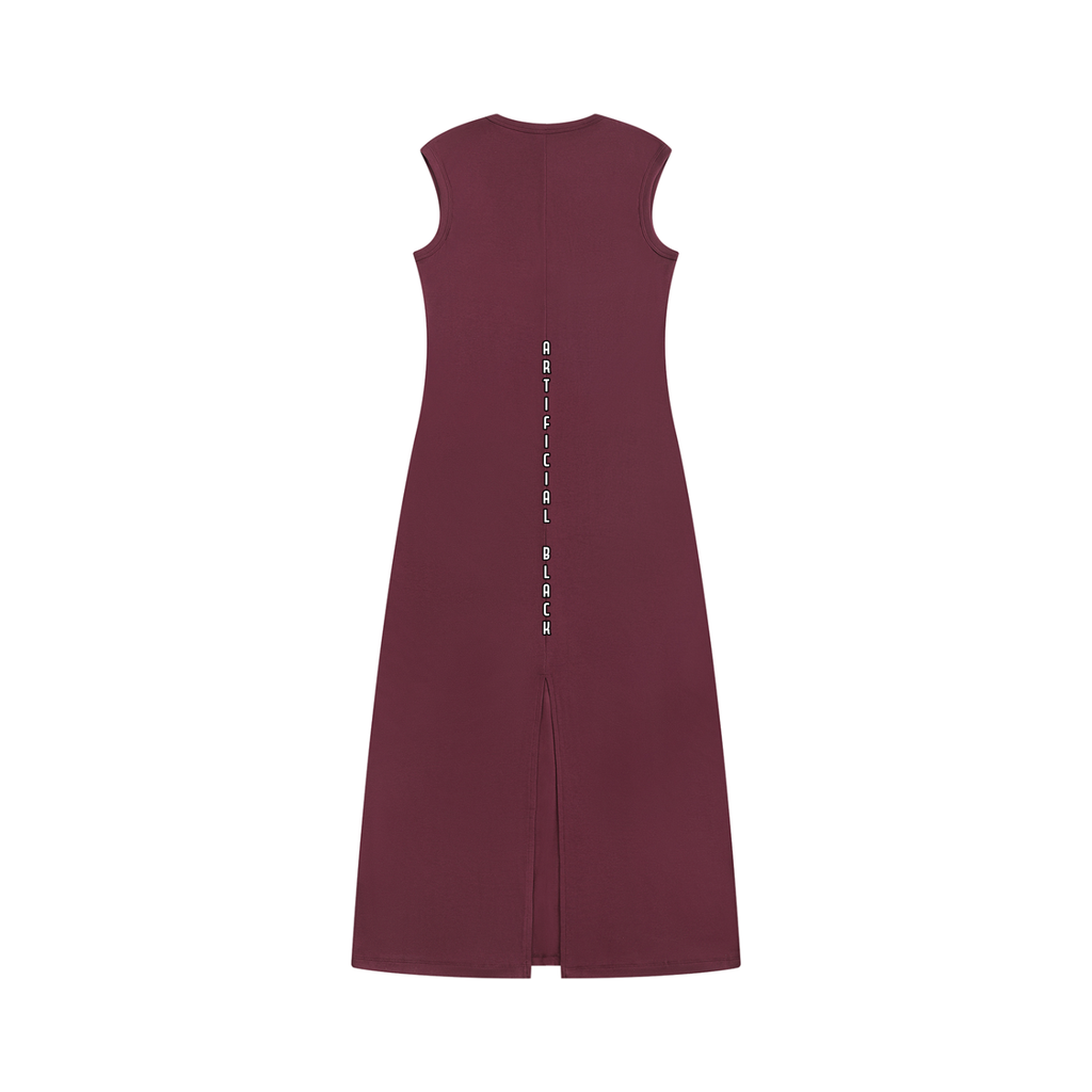 Women's Slim Sleeveless Time Vines Dress