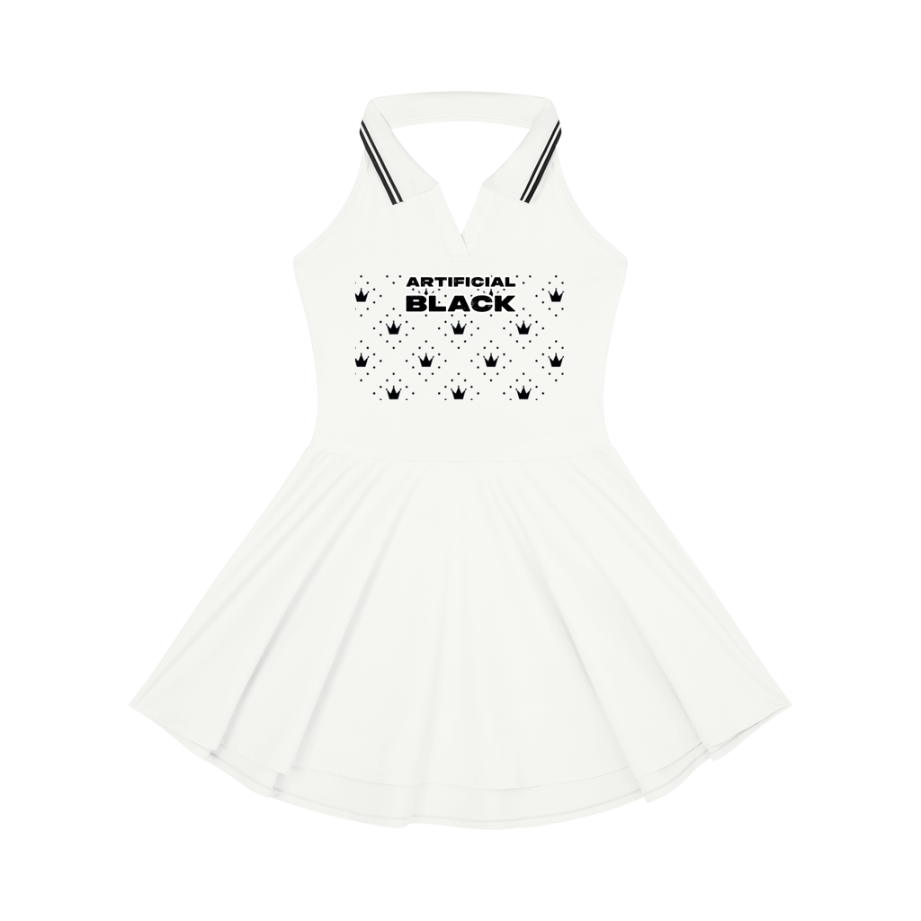 Women's Collared Halter A-Line Tennis Dress