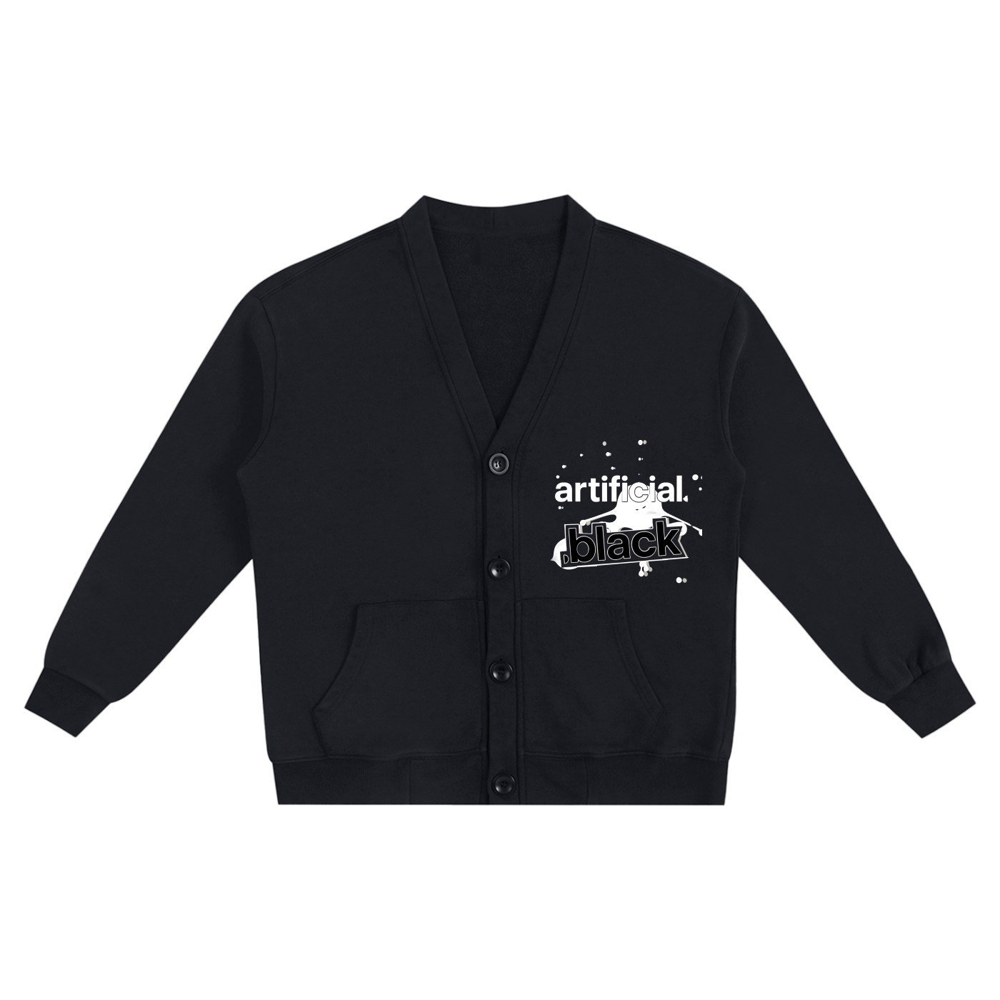 Snow Washed Sweat Cardigan