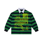 Color Block Stripe Polo Shirt