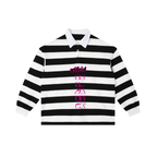 Color Block Stripe Polo Shirt