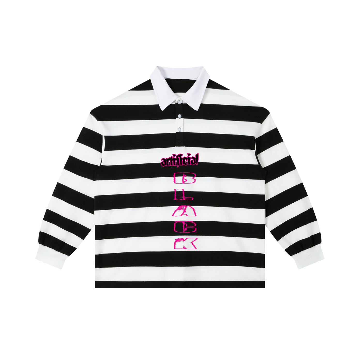 Color Block Stripe Polo Shirt