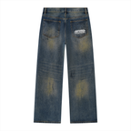 Men's Vintage Wash Sideline Wide Leg Denim