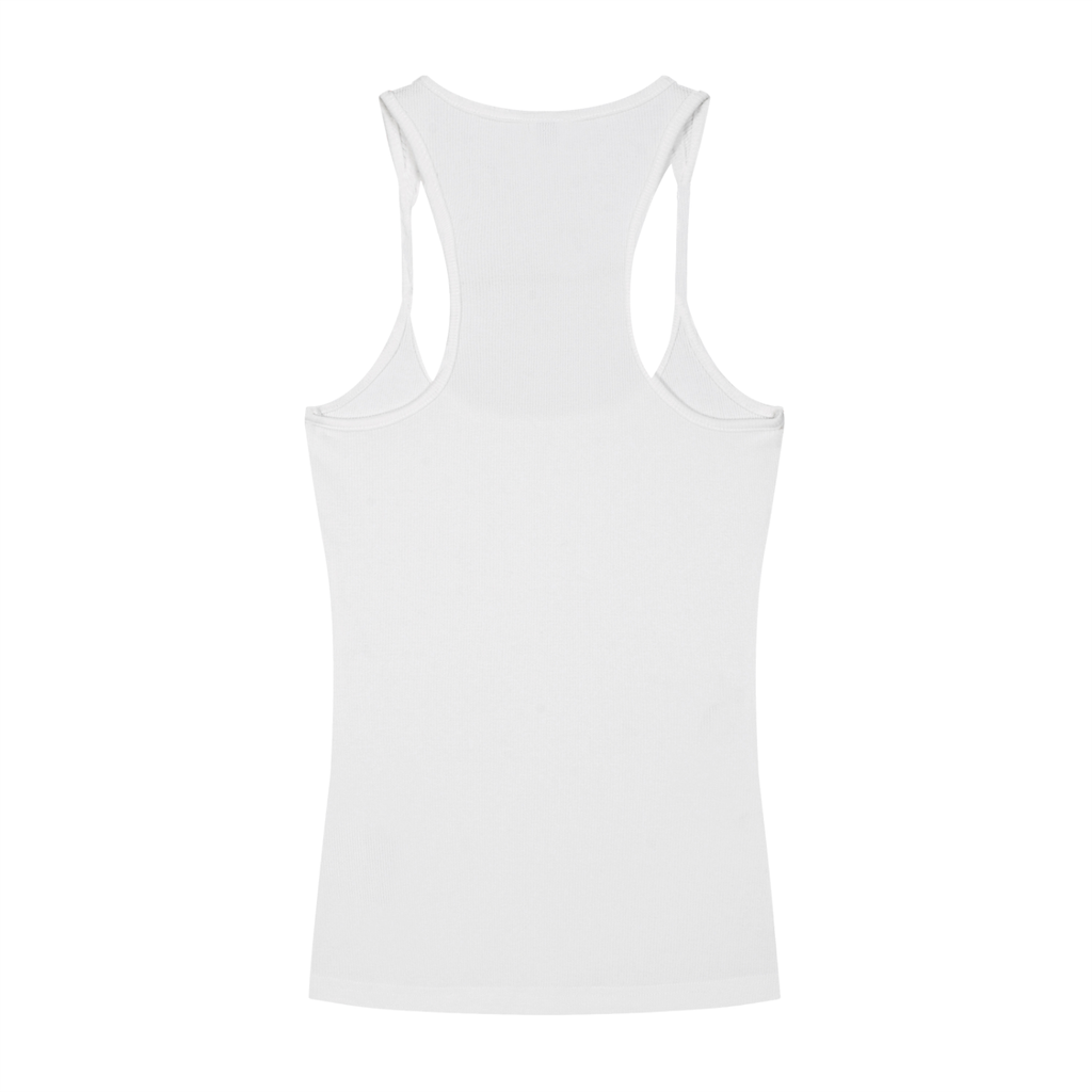 Neon Shadows Slim Fit Ribbed Racerback Tank Top