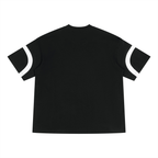 Universal Black And White  V-Neck T-Shirt
