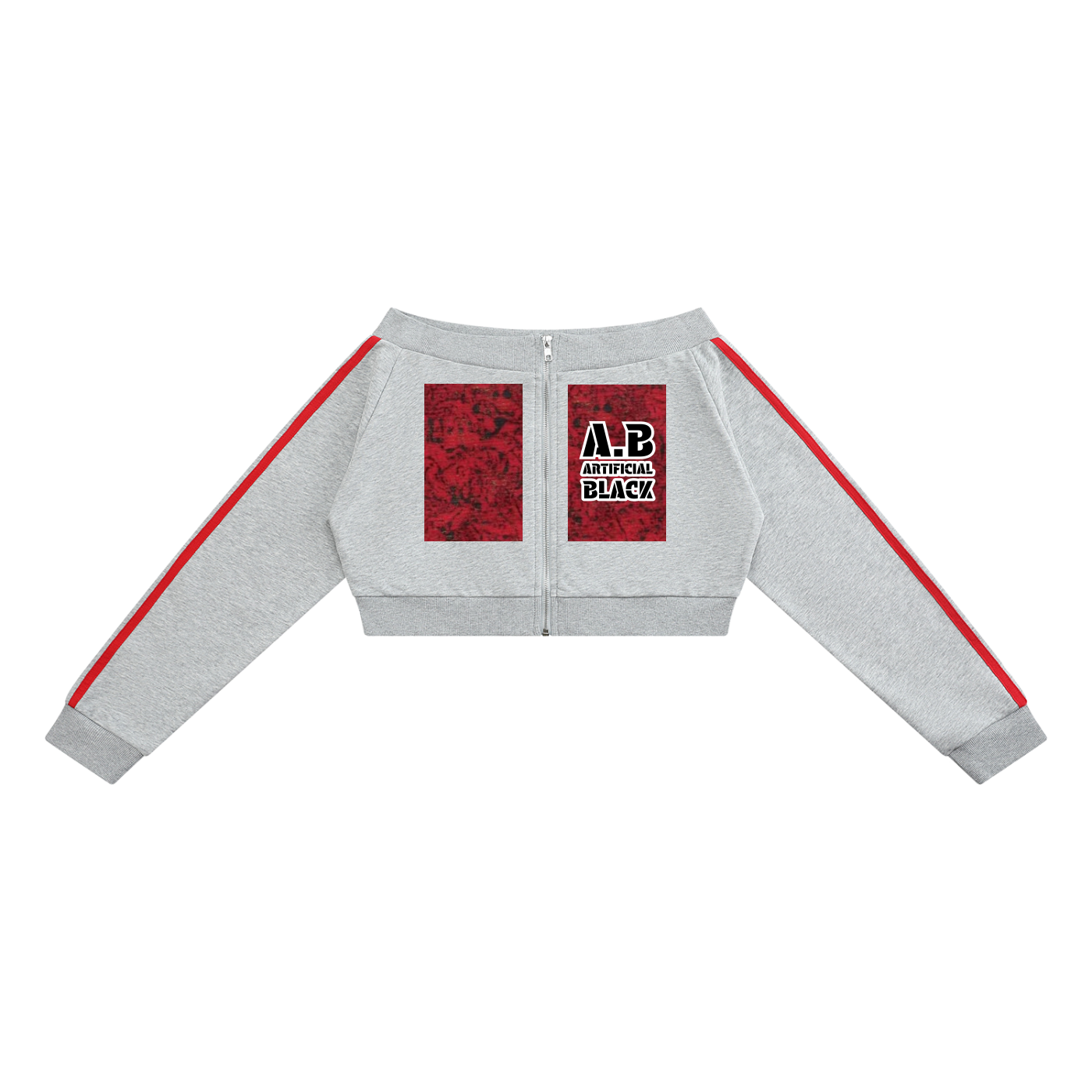 Women's Off-Shoulder Full Zip Hoodie