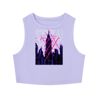 Digital Neon Crewneck Crop Tank