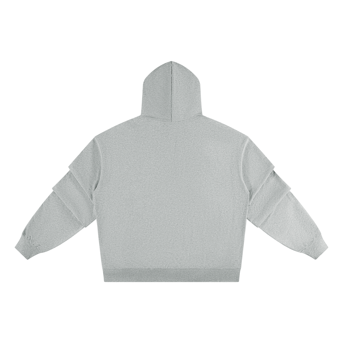 Digitally Enhanced Neon Logo Ruched Sleeve Hoodie