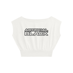 Women’s Logo Boatneck Raw Edge Crop T