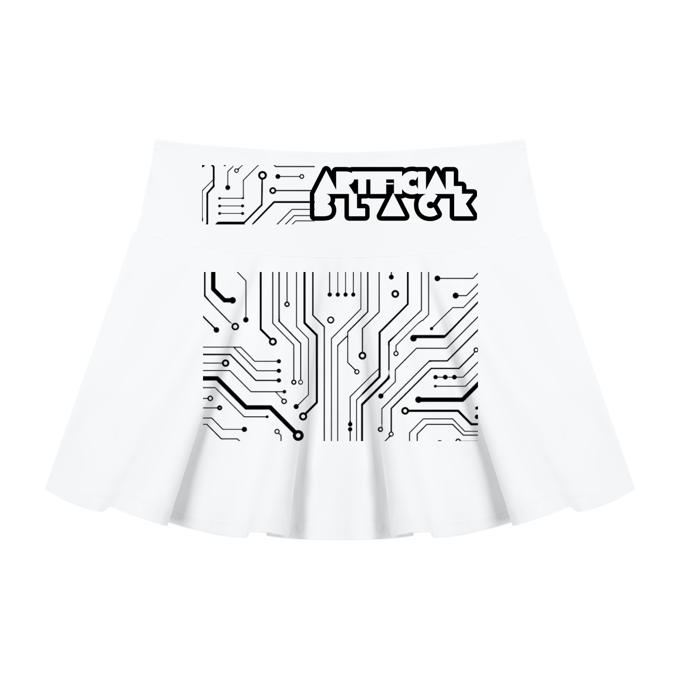 Women’s Digitally Enhanced Pleated A-Line Skirt