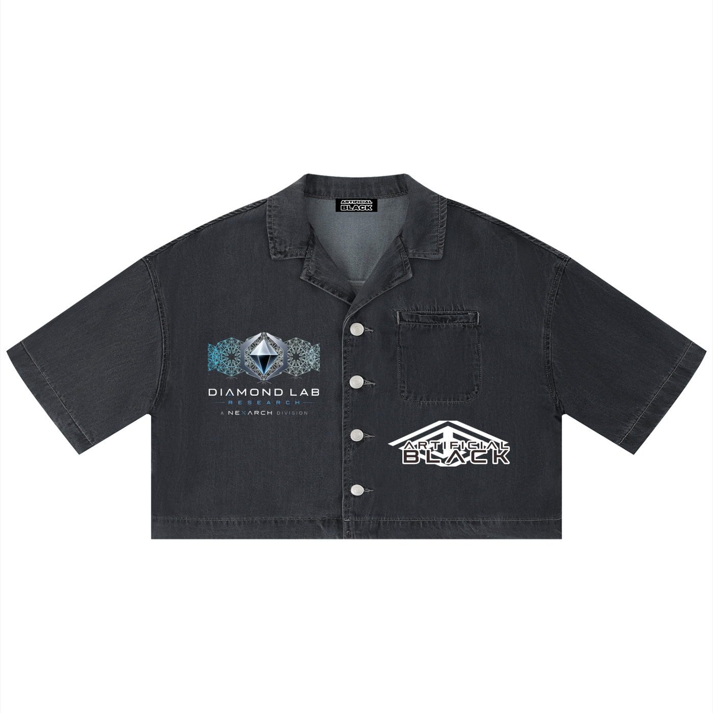 Women's Vintage Diamond Labs Research Cropped Shirt