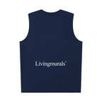 Men’s Livingmurals X Artificial.Black Oversized Cotton Tank