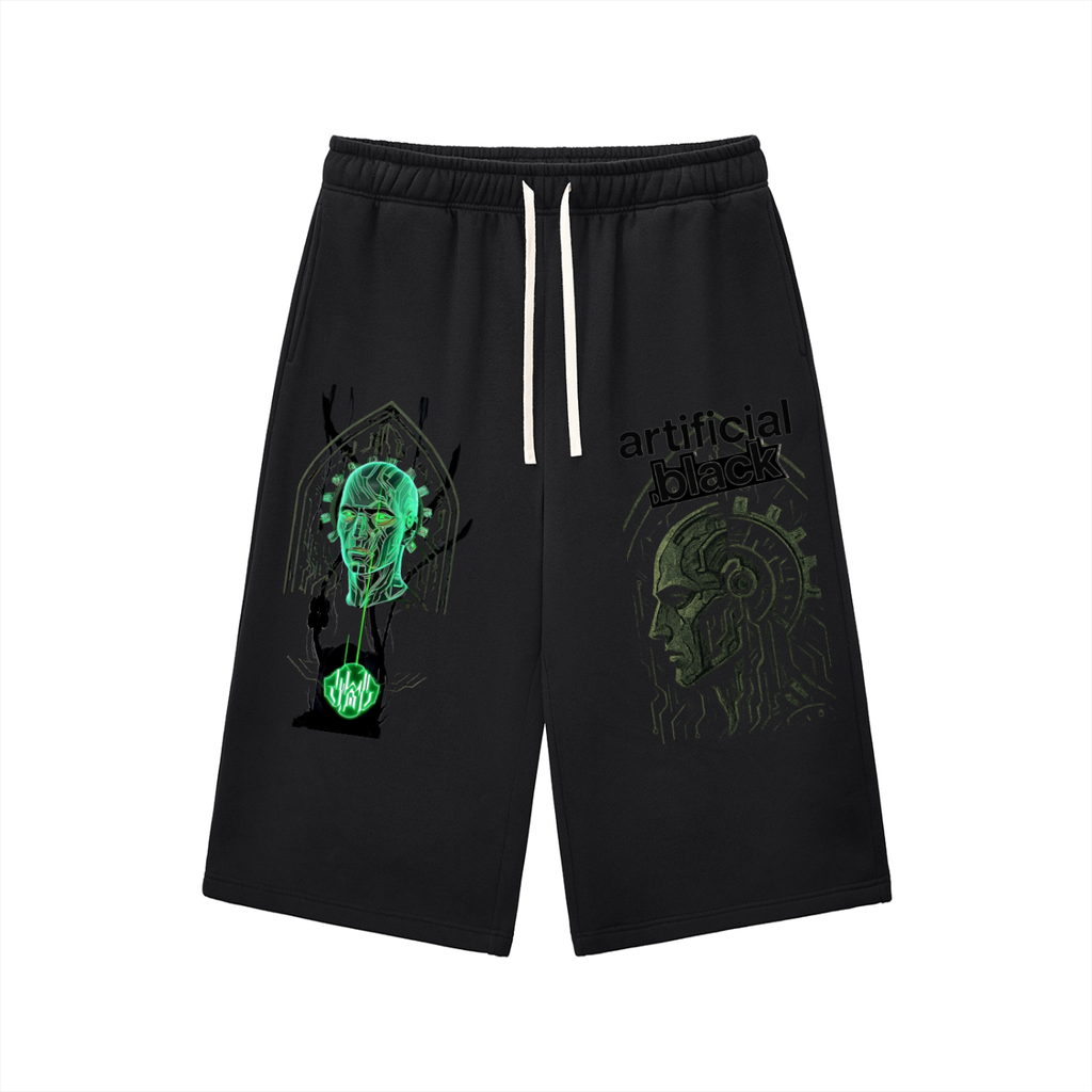 Relaxed Drawstring 3/4 Sweatpants