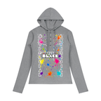 Digitally Enhanced Antimatter Splashed Hooded Long Sleeve T