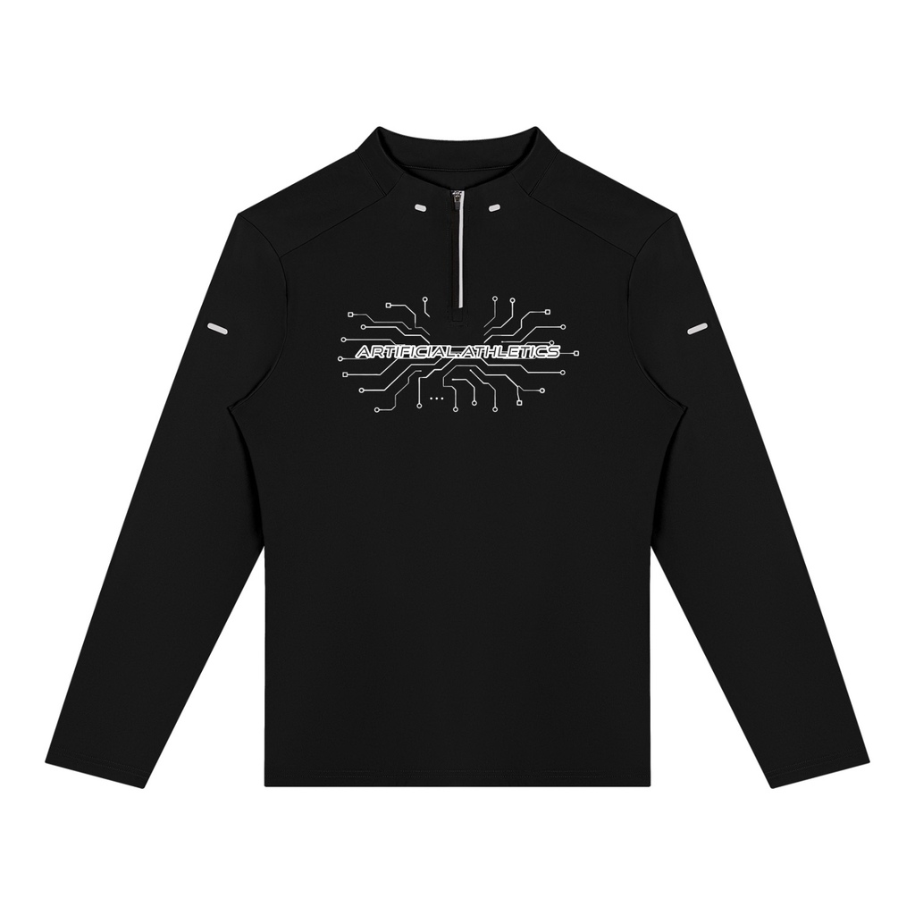 T-shirt d'entraînement à col zippé pour homme - ARTIFICIAL ATHLETICS