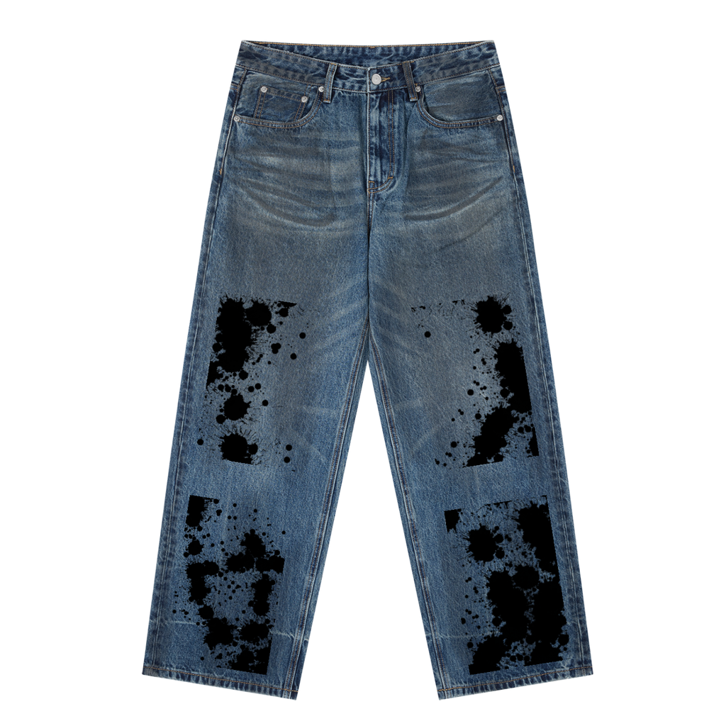 Antimatter Splashzone Vintage Wash Baggy Denim Jeans