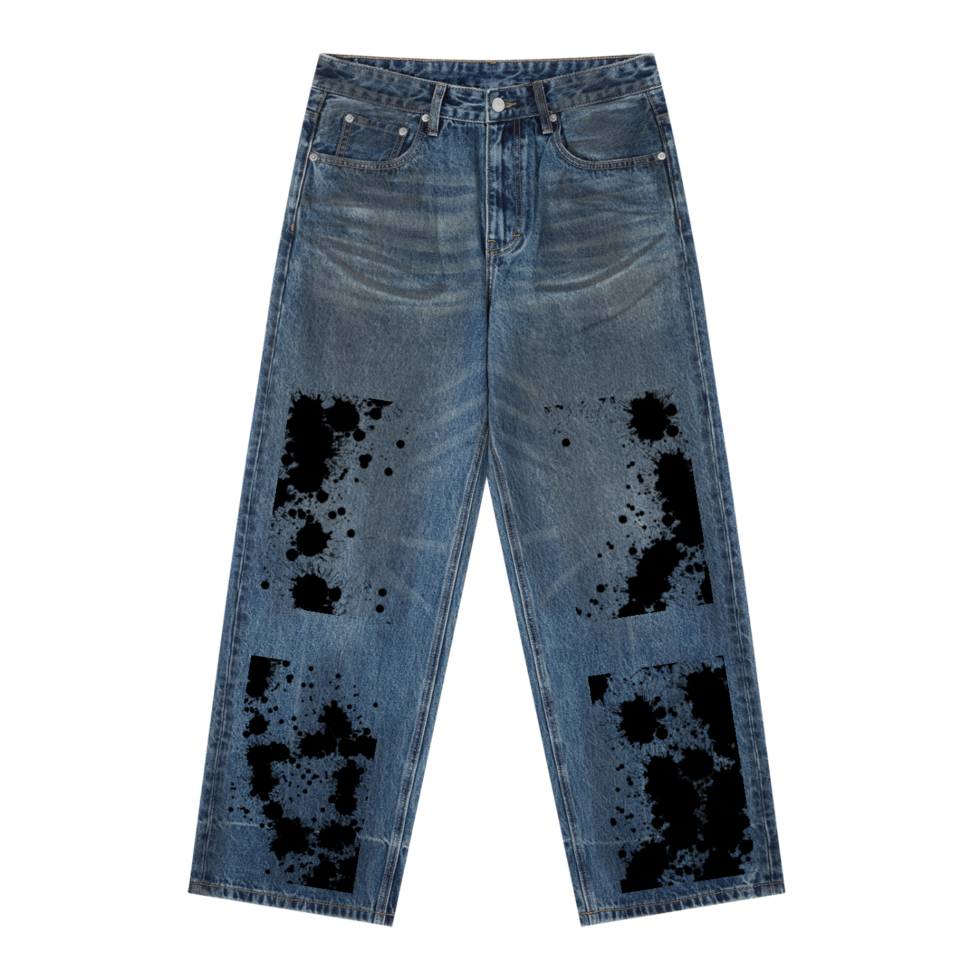Antimatter Splashzone Vintage Wash Baggy Denim Jeans
