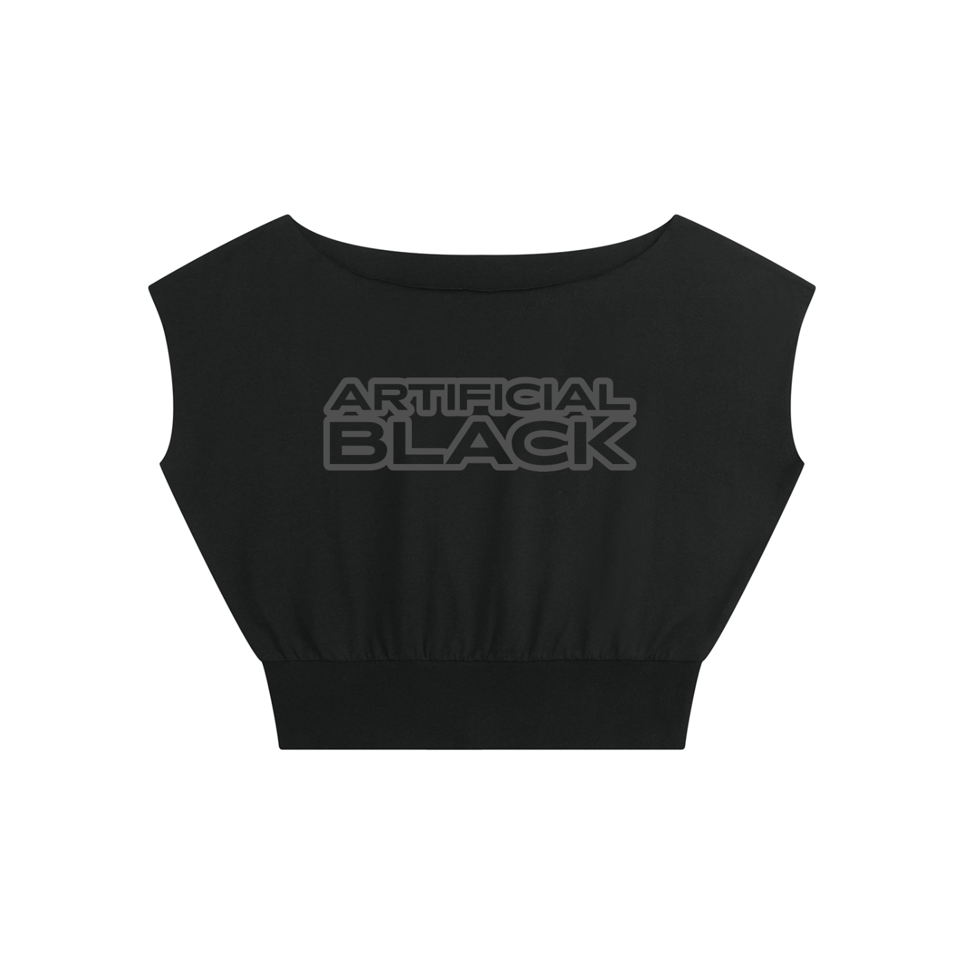Women’s Logo Boatneck Raw Edge Crop T