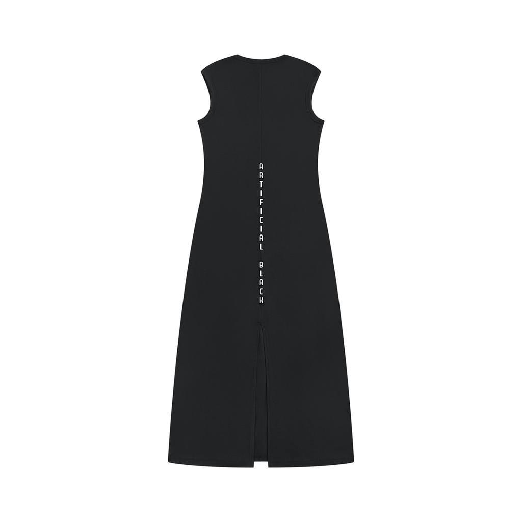 Women's Slim Sleeveless Time Vines Dress