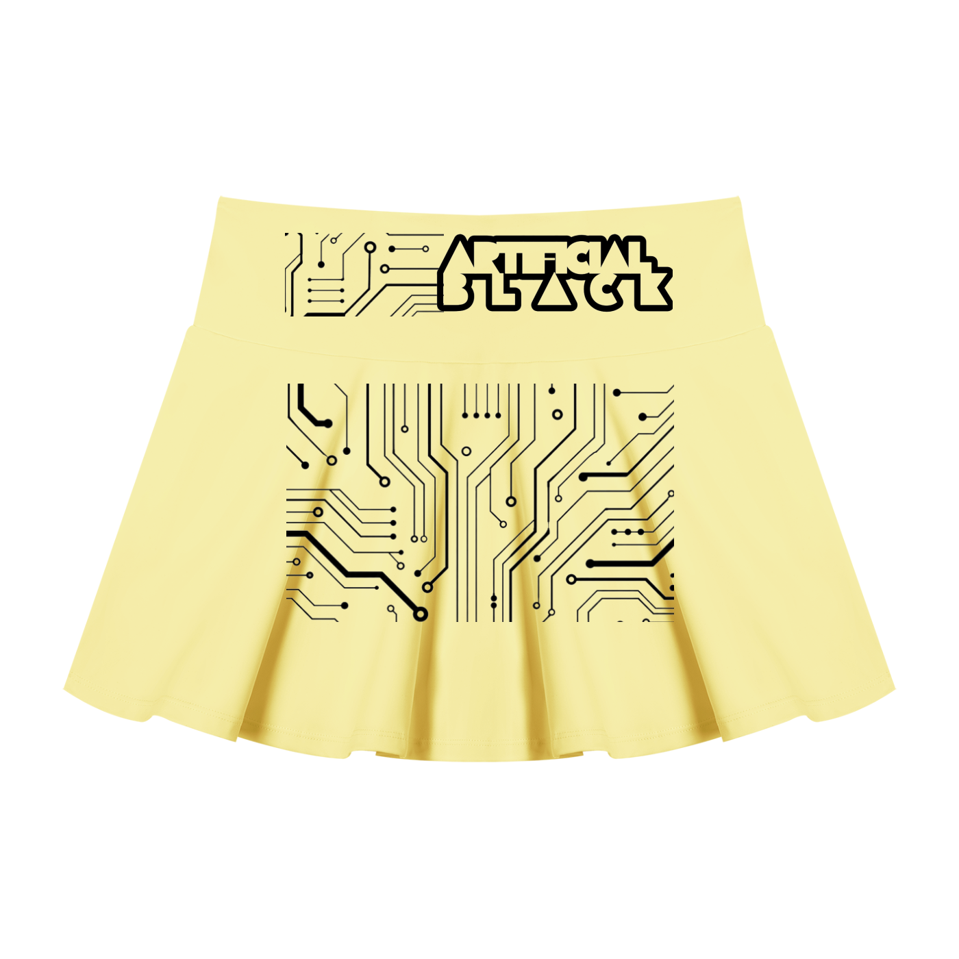 Women’s Digitally Enhanced Pleated A-Line Skirt