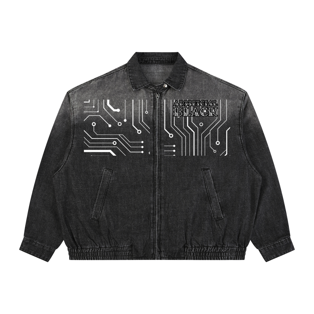 Universal Cyberpunk Vintage Denim Jacket