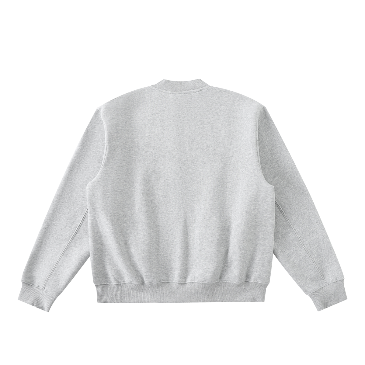 Essential Zip-Up Fleeced Digital Varsity Jacket