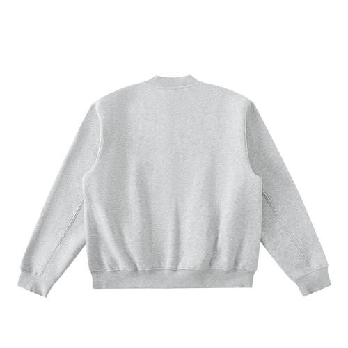 Essential Zip-Up Fleeced Digital Varsity Jacket