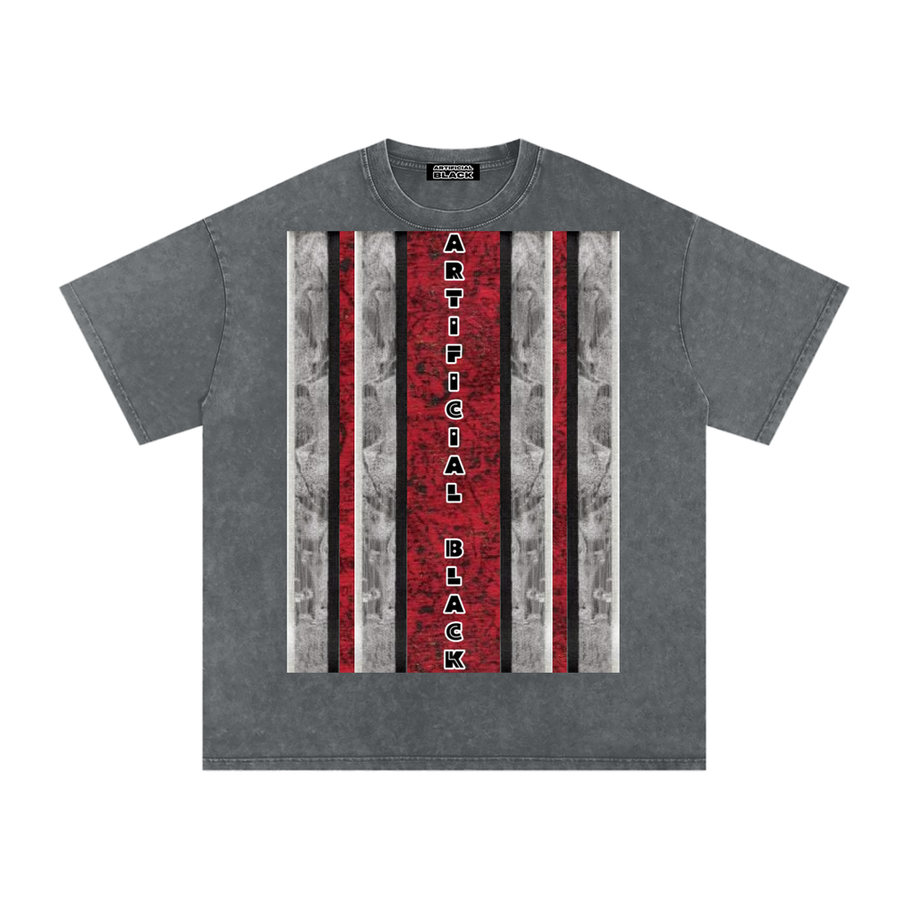 Livingmurals® Remix'd Snow Washed Oversized Cotton T