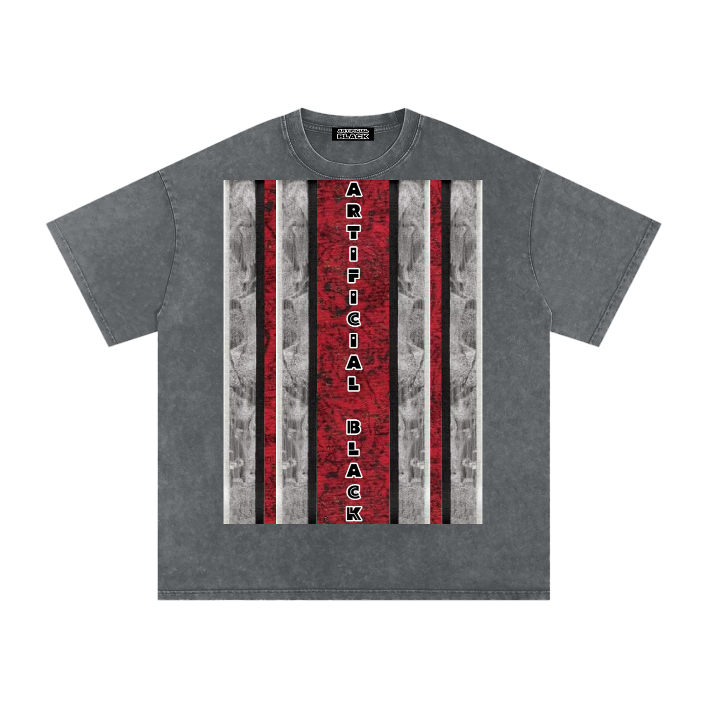 Livingmurals® Remix'd Snow Washed Oversized Cotton T