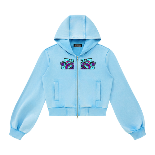 Women’s Vintage Wash Full Zip Sharkollidescope Hoodie
