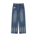 Women’s Vintage Wash Wide Leg Jeans