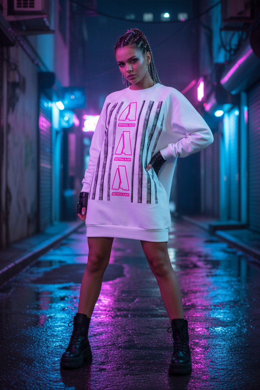 Women's Off-the-Shoulder Artificial Dress