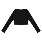 Women's Ruched Long Sleeve Crop T-Shirt