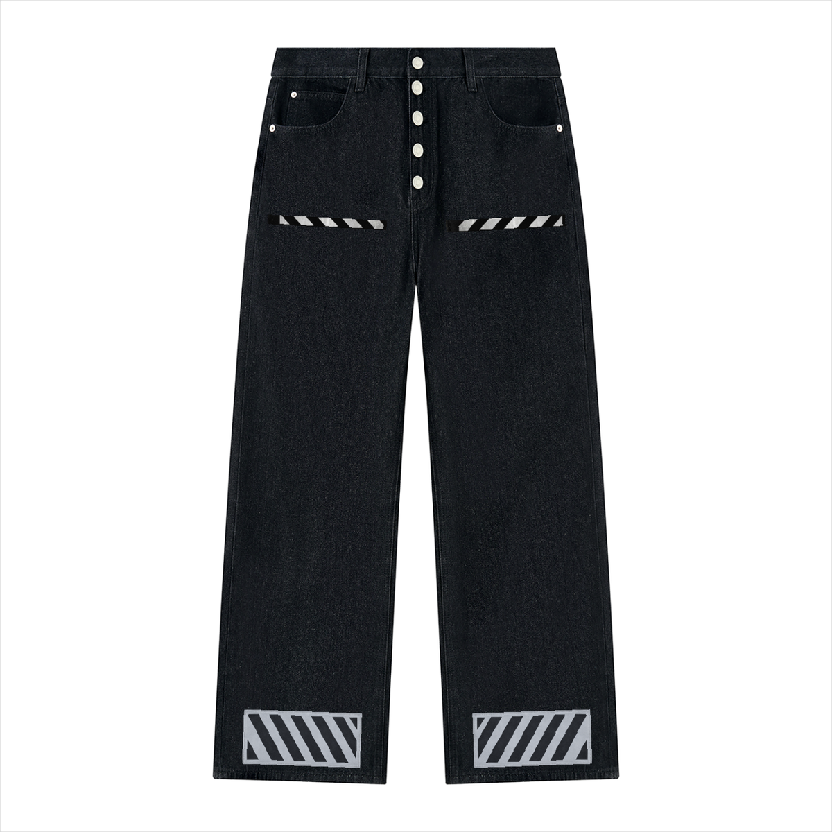 Men's Vintage Wash Wide Leg Denim Jeans - ZERO DROP SUPPLY CO.