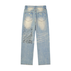 Digitally Enhanced Sun Fade Jeans