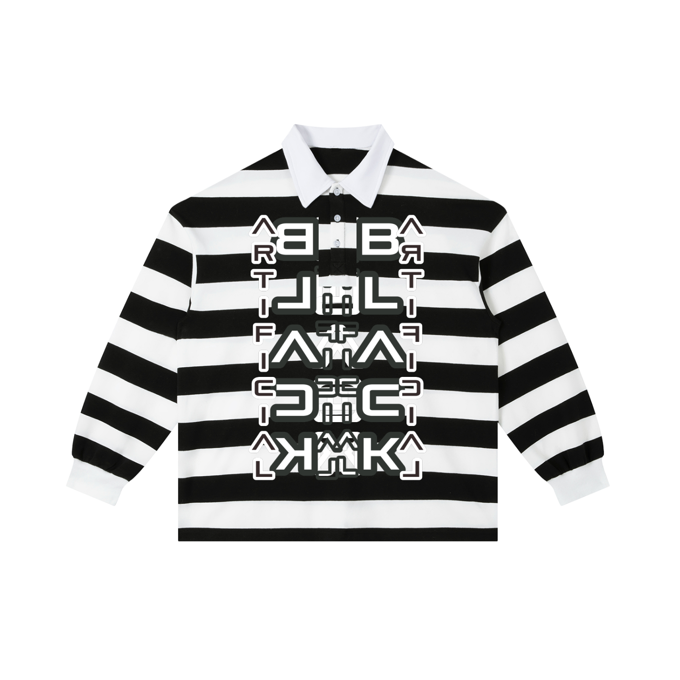 Color Block Stripe Polo Shirt