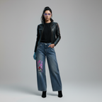 Melted Plastic Smiles Jeans