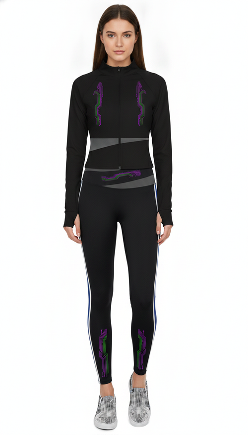 Veste de yoga Neon Circuits Artificial Athletics pour femme