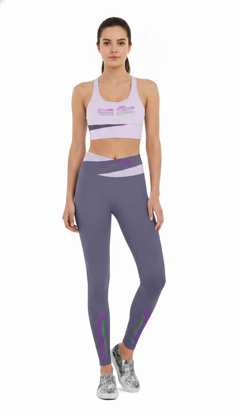 Women's Artificial Athletics Digital Yoga Leggings
