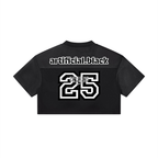 Women’s Artificial Athletics Cropped Paneled V-Neck Jersey
