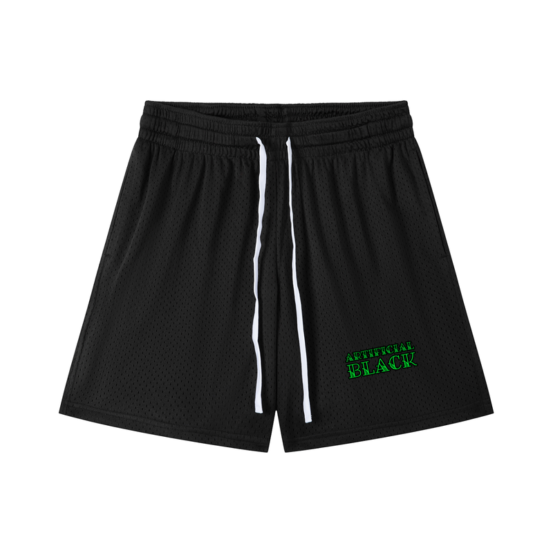 Mesh Drawstring Shorts