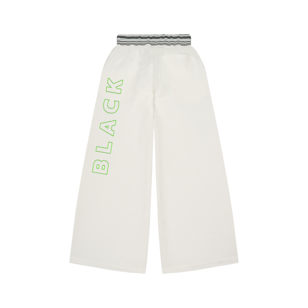 Striped Waist Wide Leg Pants