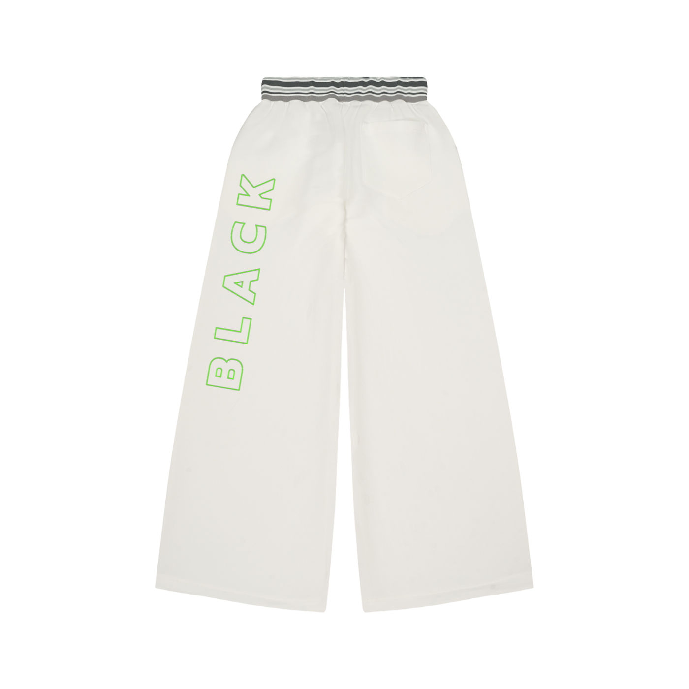 Striped Waist Wide Leg Pants