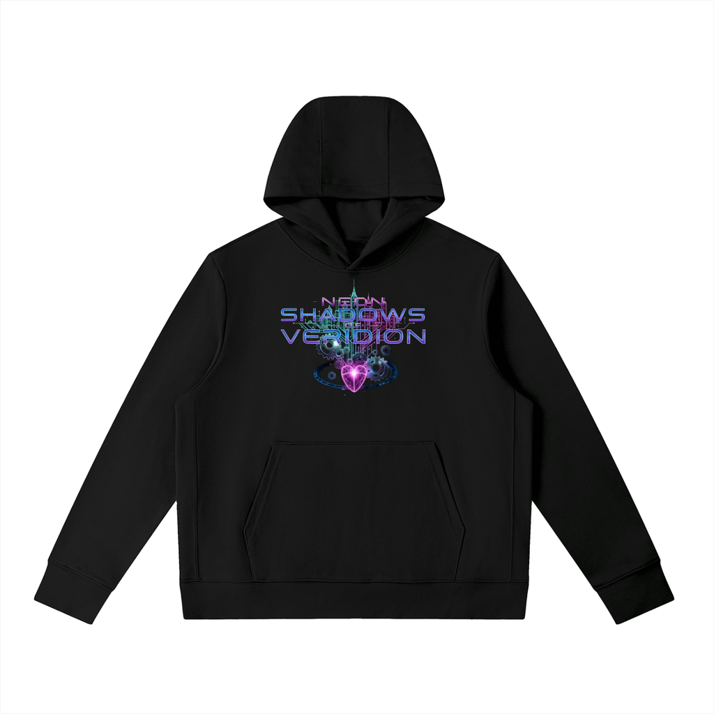 Neon Shadows of Veridion Hoodie